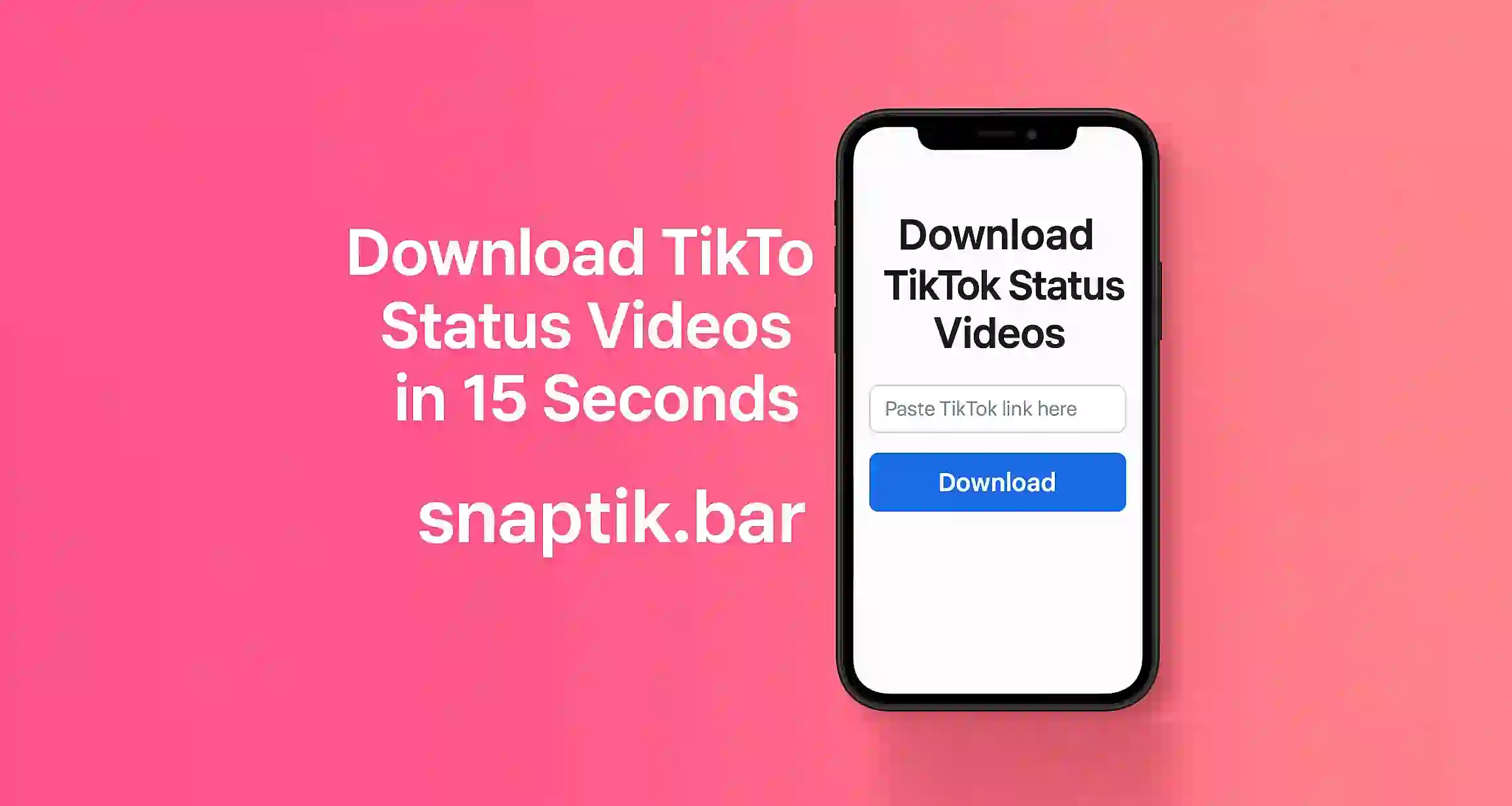 Download TikTok Status Videos in 15 Seconds