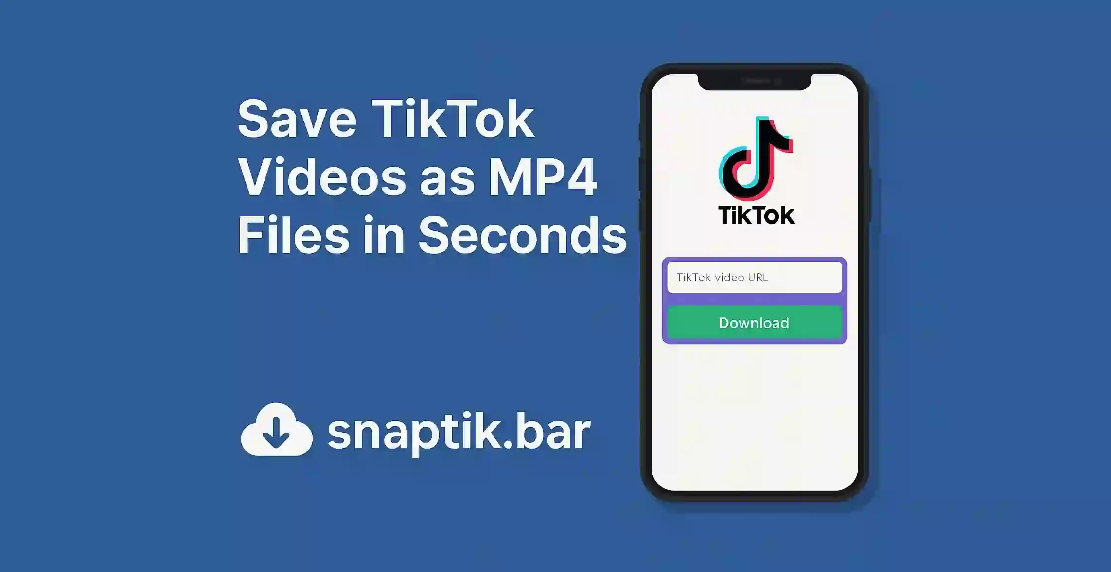 Save TikTok Videos as MP4 Files in Seconds